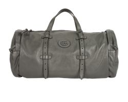 GG Large Duffle Bag, Leather, Grey, A039709561, DB, 3*